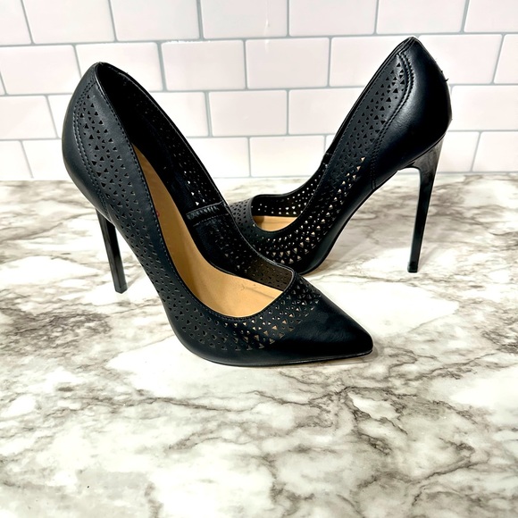JustFab Shoes - Black Stiletto Pumps. Good/Fair condition worn once.